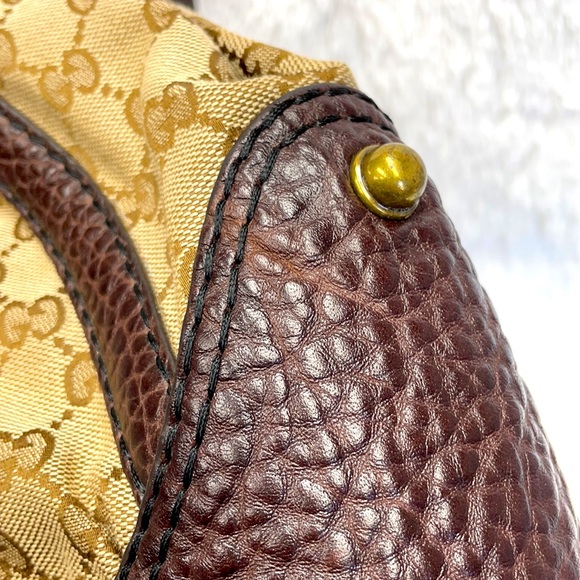 GUCCI GG WEB GUCCISIMA JOCKEY HOBO SPY BAG - Picture 7 of 15